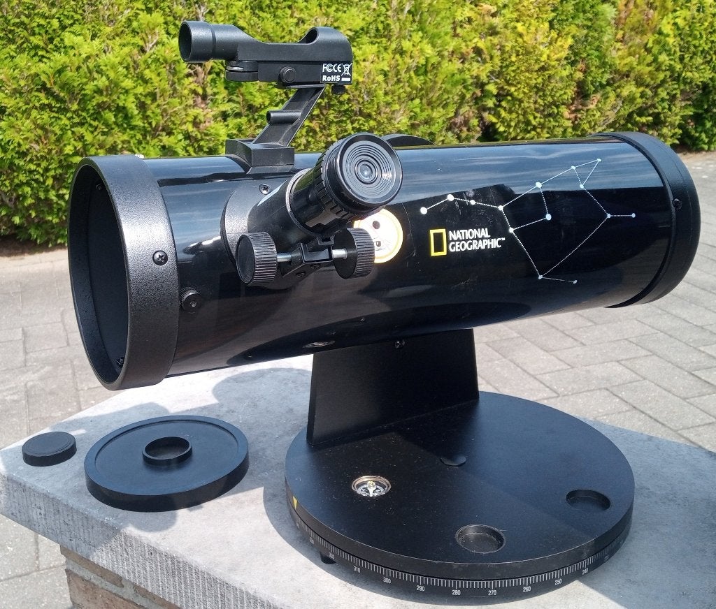 spiegeltelescoop national geografic, Ophalen, Zo goed als nieuw, 80 tot 200 mm, Spiegeltelescoop (reflector)