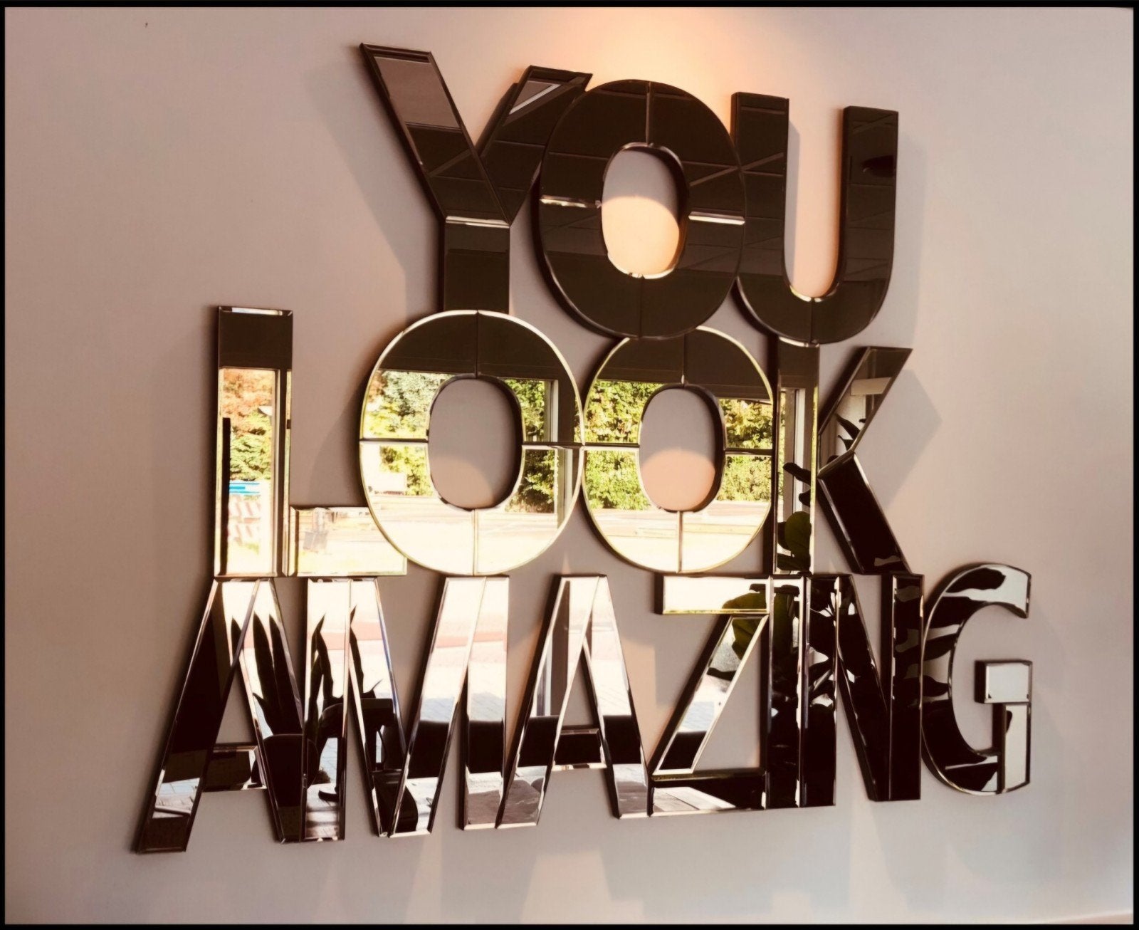 Coco maison/ you look amazing spiegel., Ophalen, Rechthoekig, Minder dan 50 cm, Minder dan 100 cm