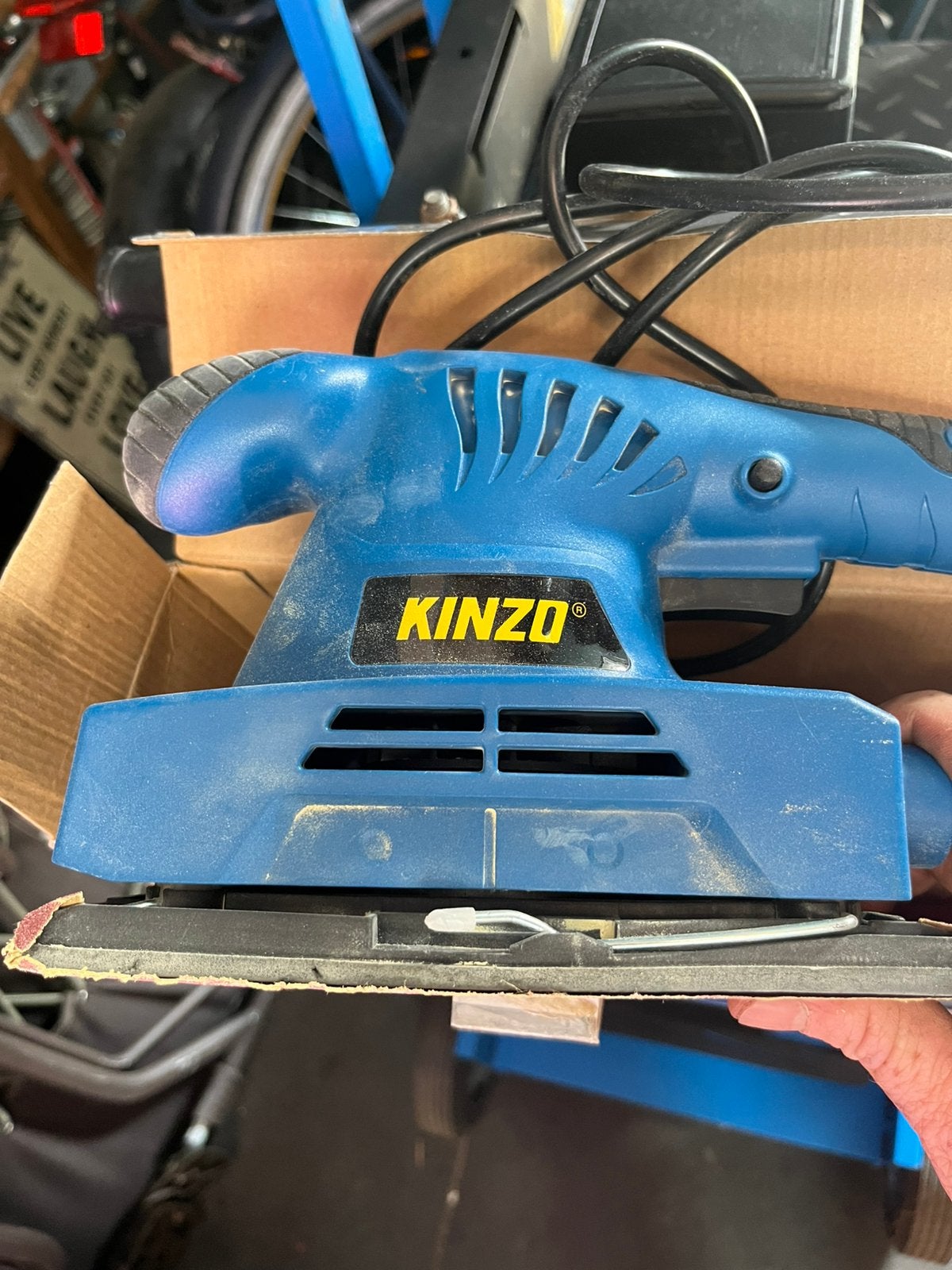Schuurmachine, Ophalen of Verzenden, Zo goed als nieuw, Minder dan 600 watt, Vlakschuurmachine