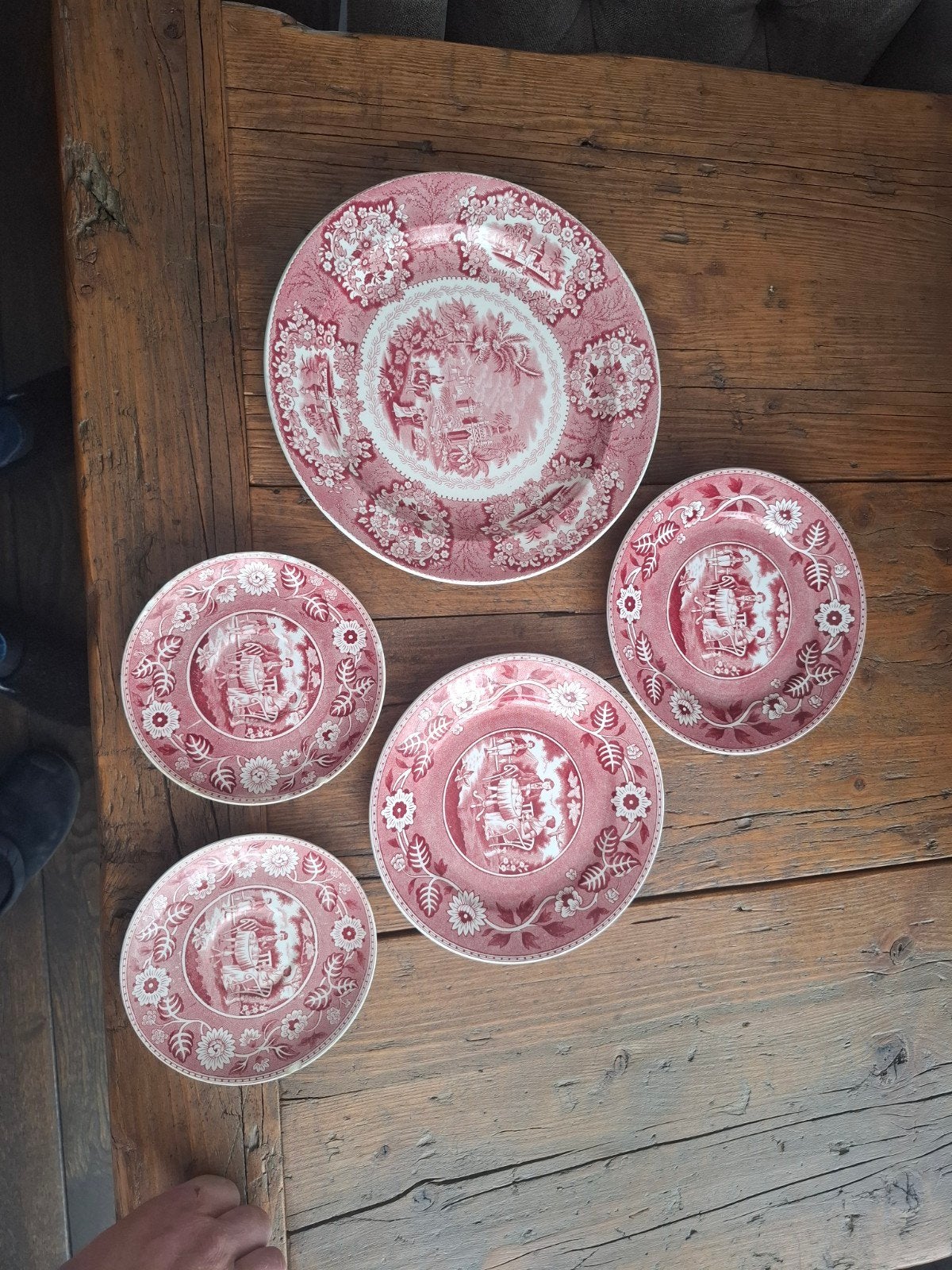 Antiek Petrus Regout 'Oriental' Servies - 5 Delen, Antiek en Kunst, Ophalen