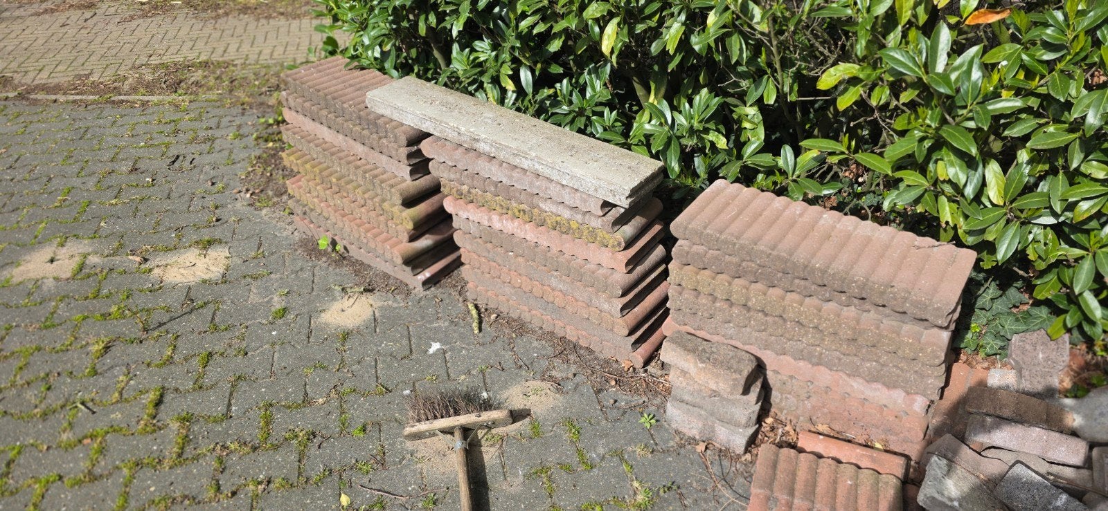 27 stenen borders met golvend patroon, Tuin en Terras, Ophalen, Gebruikt, Minder dan 100 cm