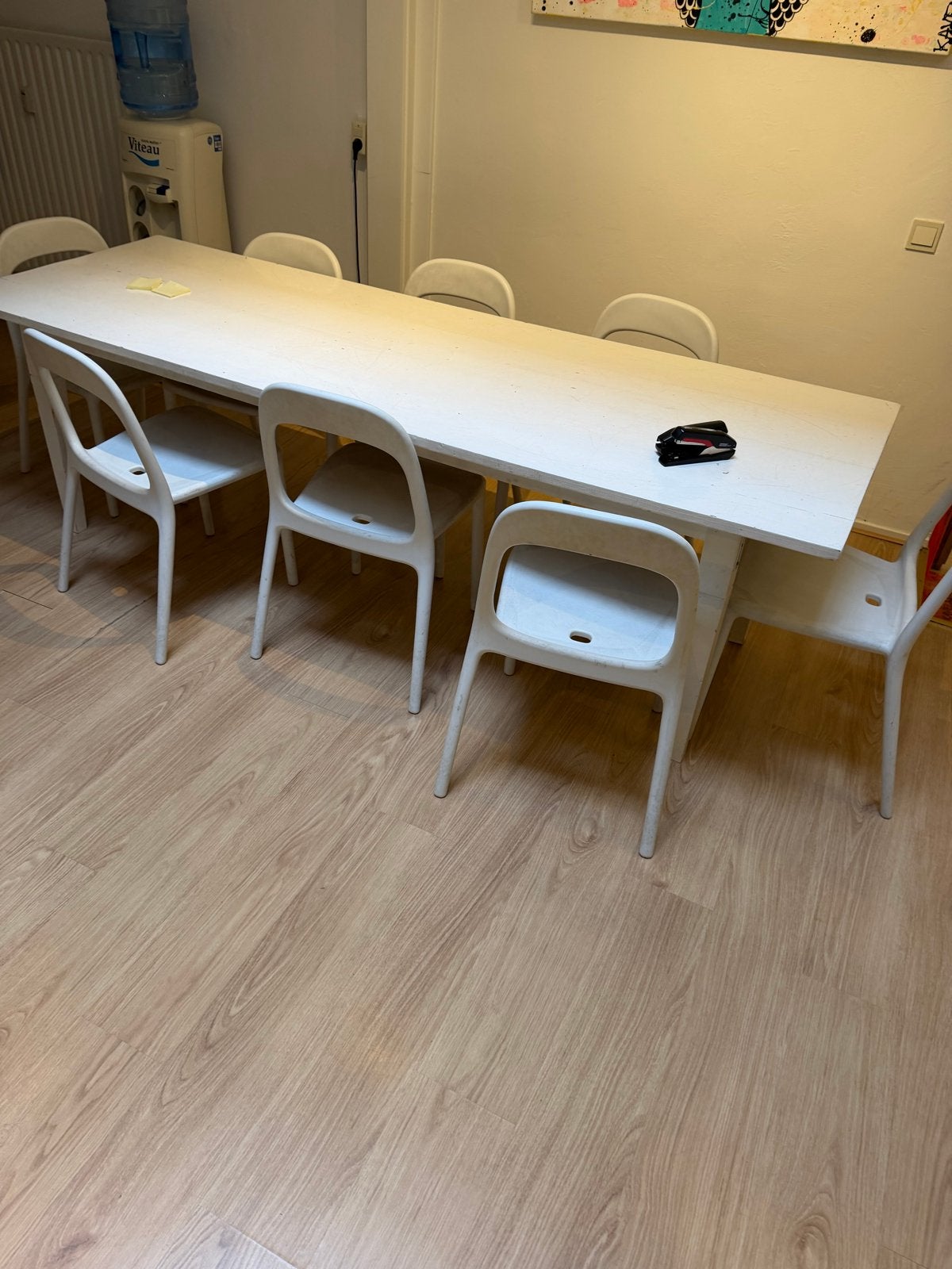 12 IKEA Adde stoelen - Wit, stapelbaar, Ophalen, Kunststof, Gebruikt, Wit