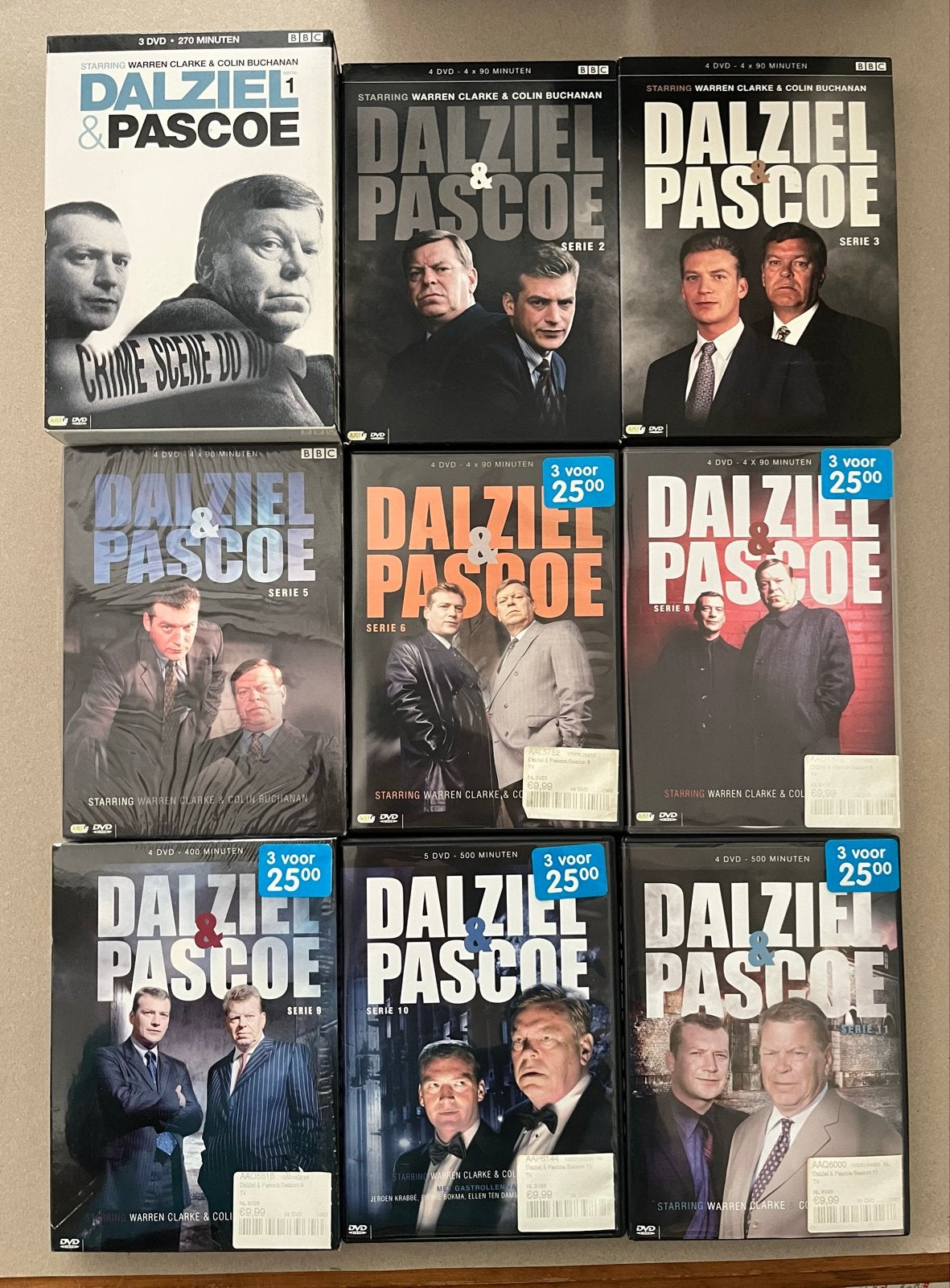 Dalziel & Pascoe DVD Boxsets - Complete Collectie, Engels, Nederlands, Ophalen of Verzenden, Zo goed als nieuw