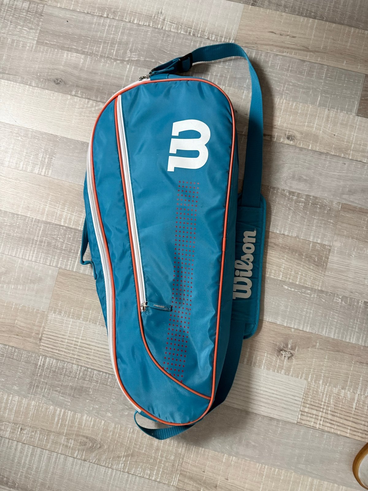 Wilson Tennistas - Blauw/Oranje, Ophalen of Verzenden, Gebruikt, Tas, Wilson