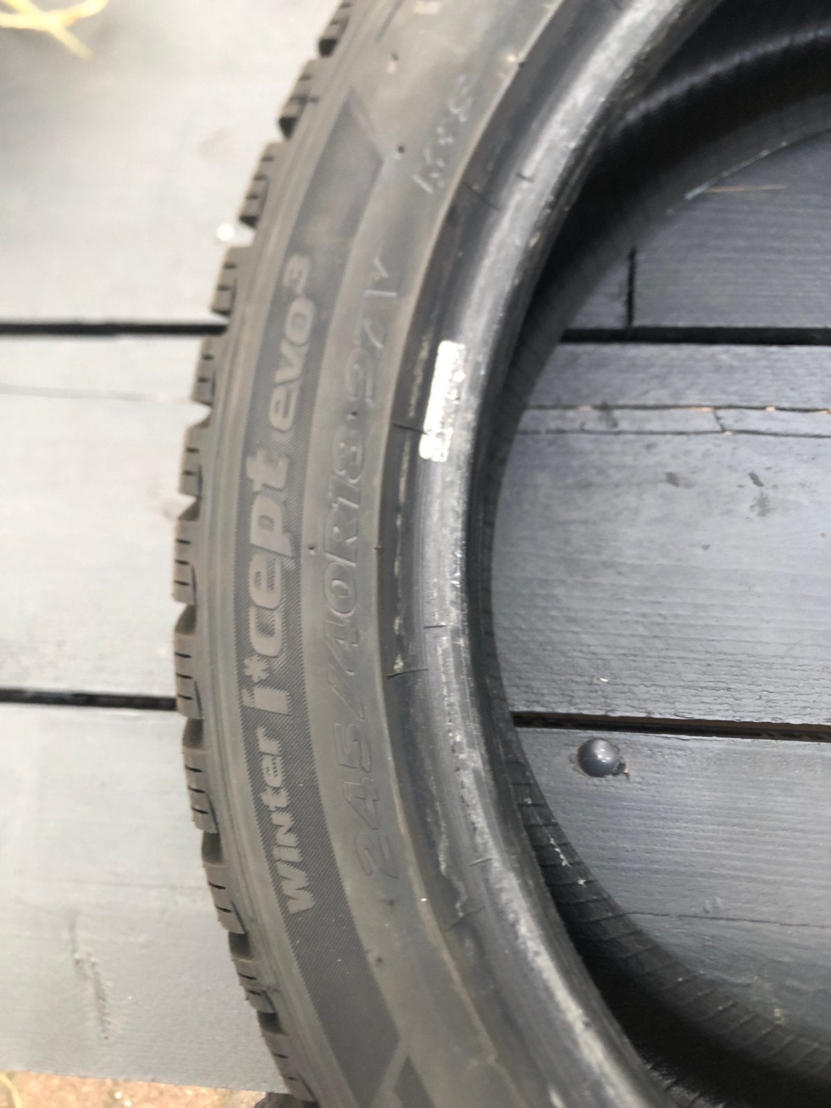 Hankook Winter I*cept evo3 245/40R18 97V Winterbanden, Ophalen, Gebruikt