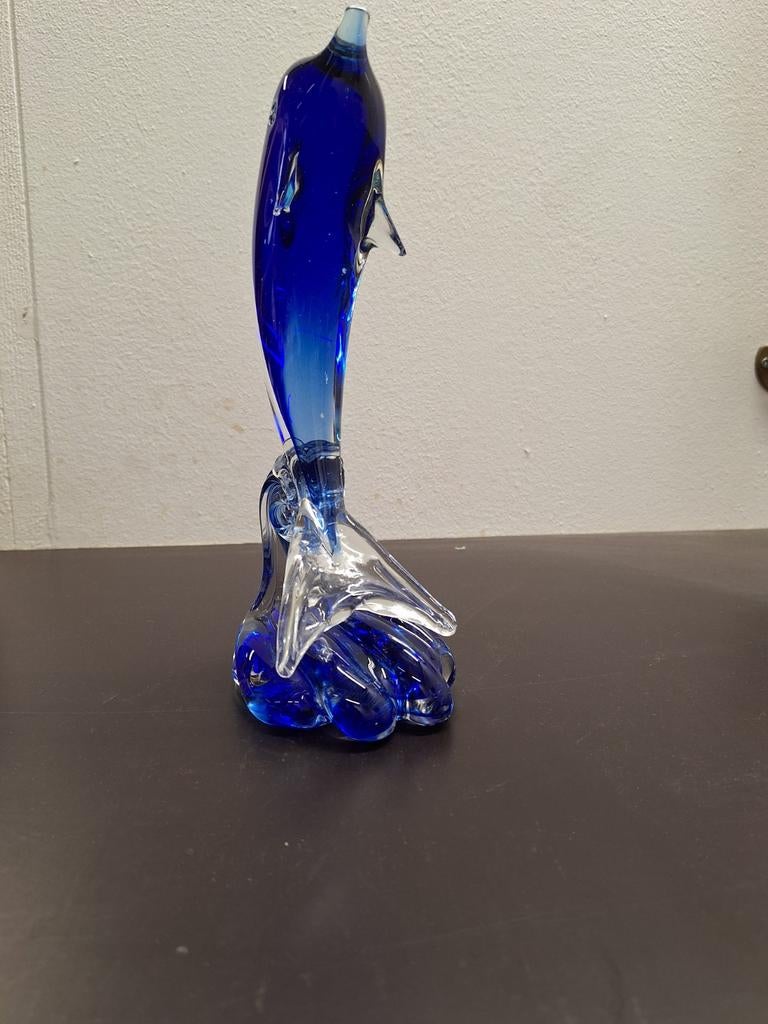 Grote glazen dolfijn, murano ?, Antiek en Kunst, Ophalen