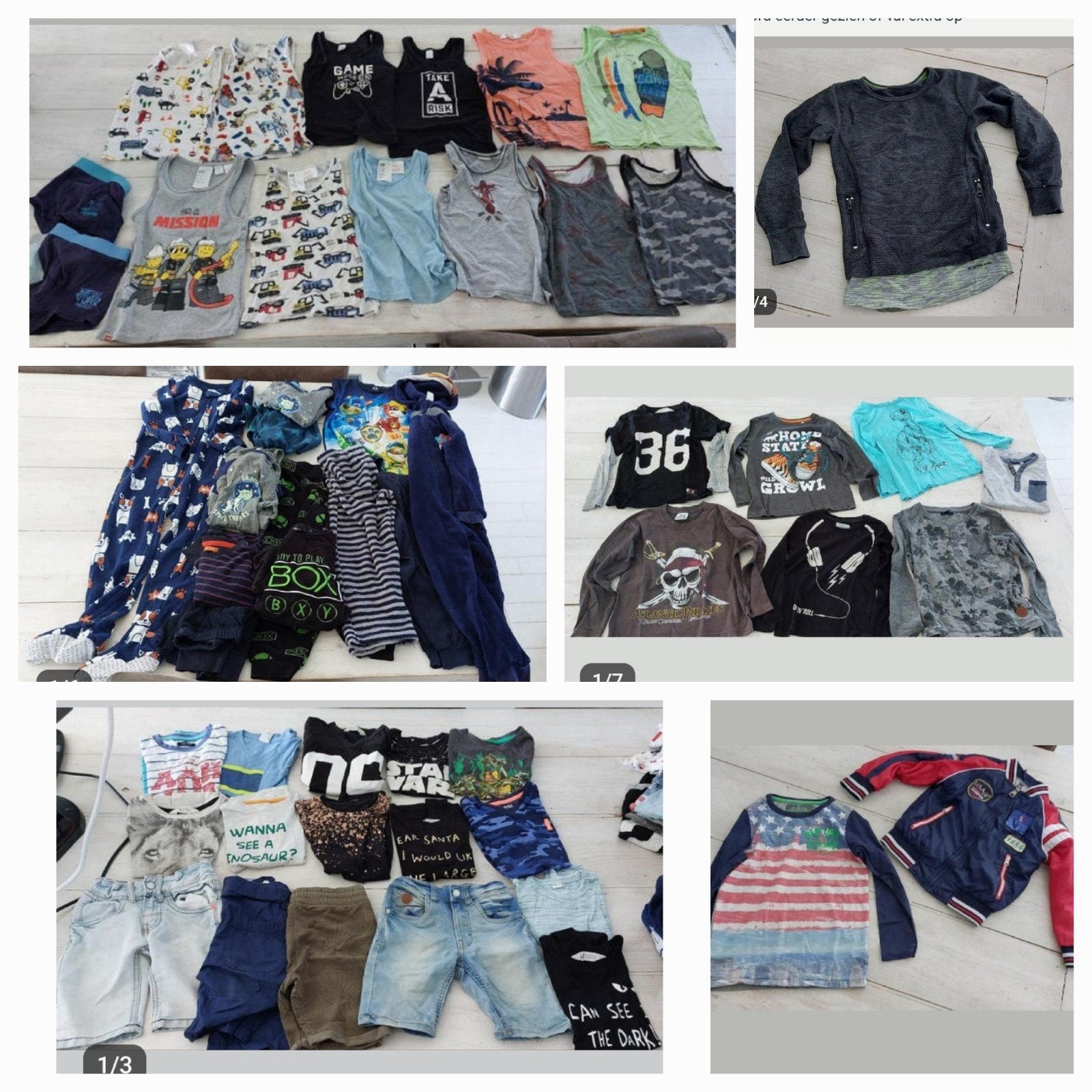 Kleding pakket jongen maat 110 116 samen €50, Ophalen of Verzenden, Gebruikt, Jongen