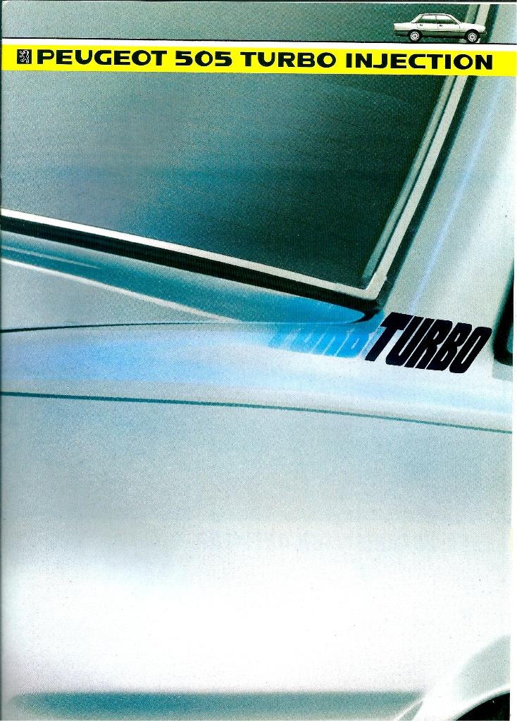 Folder Peugeot 505 Turbo Injection 1984, Ophalen of Verzenden, Gelezen, Peugeot