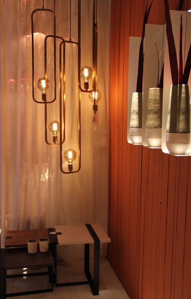 Hanglamp Brooklyn set Vips & Friends, Ophalen, Zo goed als nieuw, Metaal, Art Deco