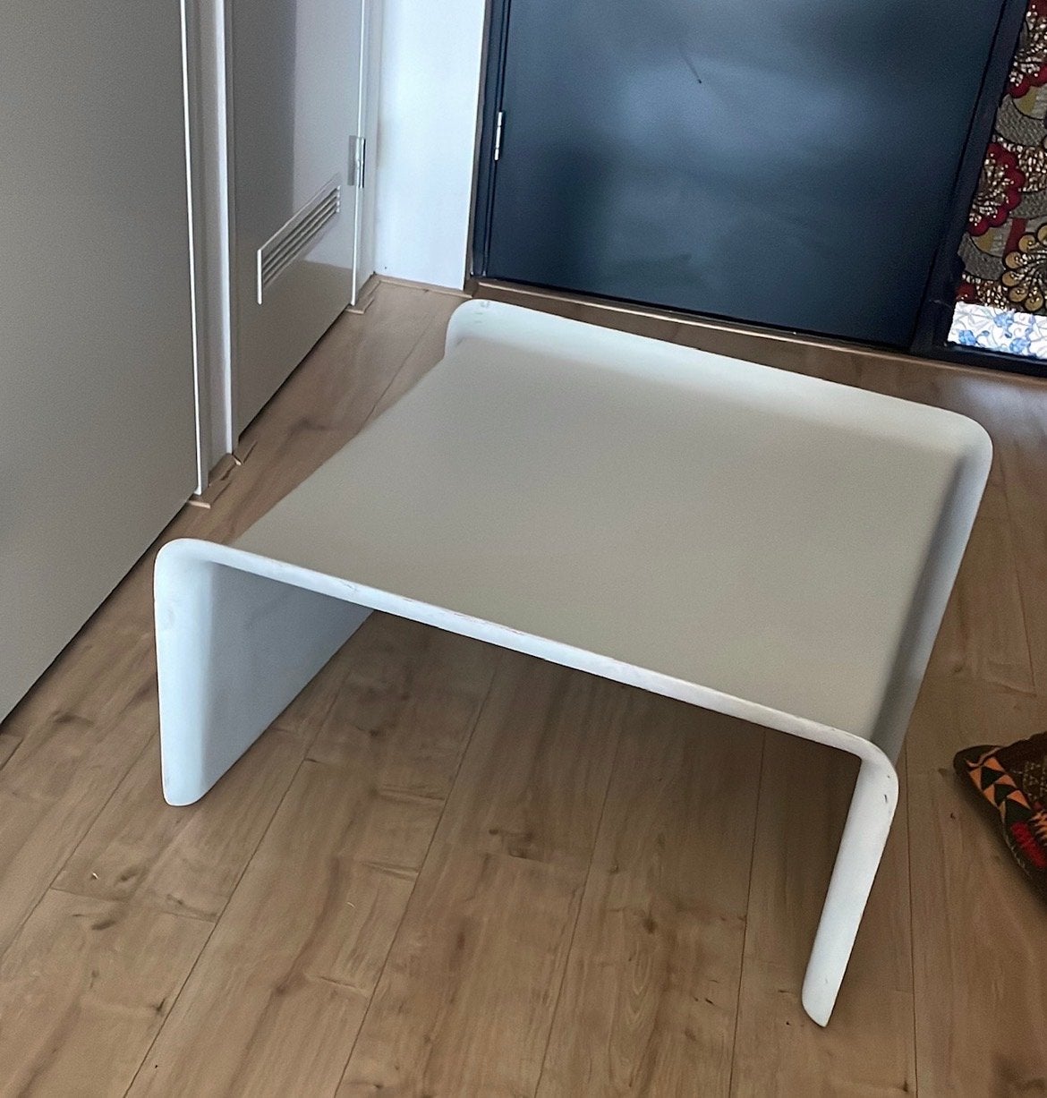 Vintage Space Age Tafel (Rosenthal?) Grijs/Wit, Ophalen, Kunststof, Gebruikt, 100 tot 150 cm