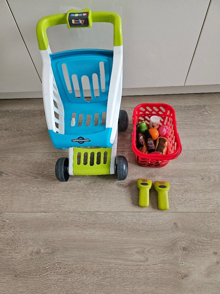 Smoby winkelwagentje, Ophalen of Verzenden, Zo goed als nieuw, Kunststof