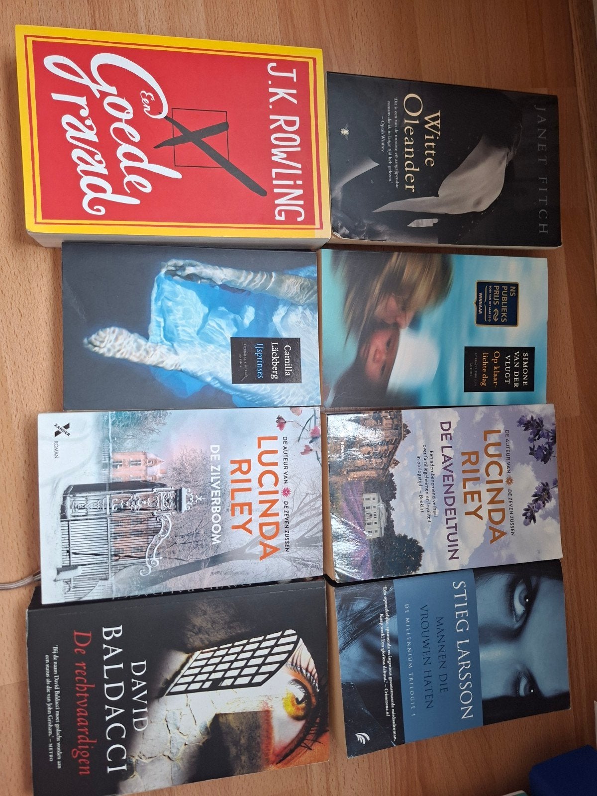 Boekenpakket: J.K. Rowling, Lucinda Riley, Stieg Larsson, Ophalen of Verzenden, Gelezen, J.K. Rowling, Lucinda Riley, Stieg Larsson, David Baldacci