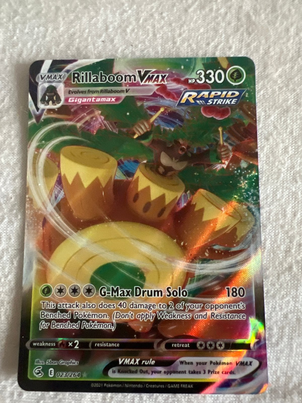 Set van 3 Pokémon VMAX kaarten: Rillaboom, Hatterene, Urshif, Hobby en Vrije tijd, Verzamelkaartspellen | Pokémon, Ophalen of Verzenden