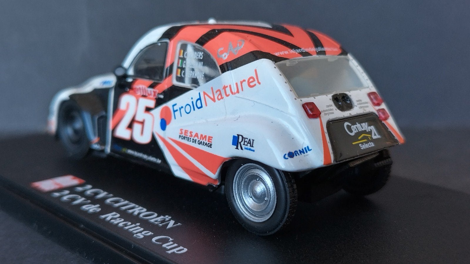 Citroen 2cv Racing Cup 1:43 Eligor Autoplus Pol, Overige merken, Auto, Verzenden, .