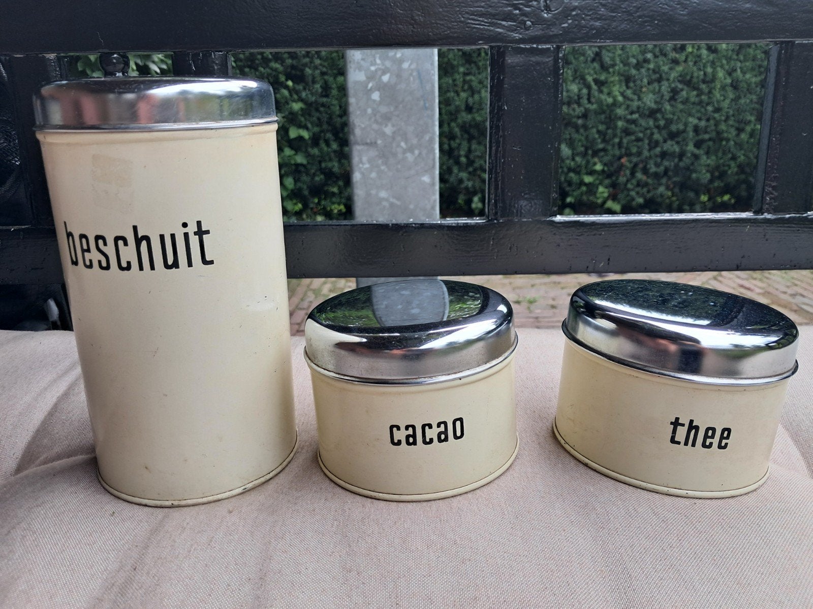 brocante voorraadbussen, Ophalen of Verzenden, Gebruikt, Overige materialen