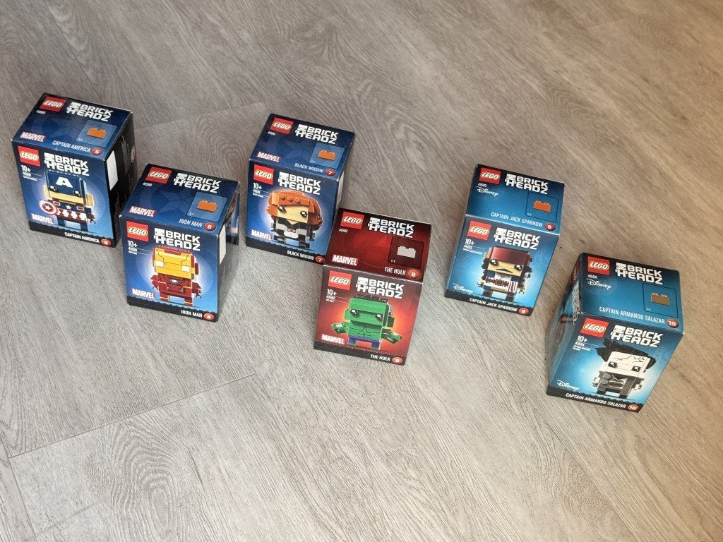 Lego - Brickheadz - Eerste 10 - Batman/Sparrow/Cap America, BrickHeadz, Lego, Nieuw, Ophalen of Verzenden
