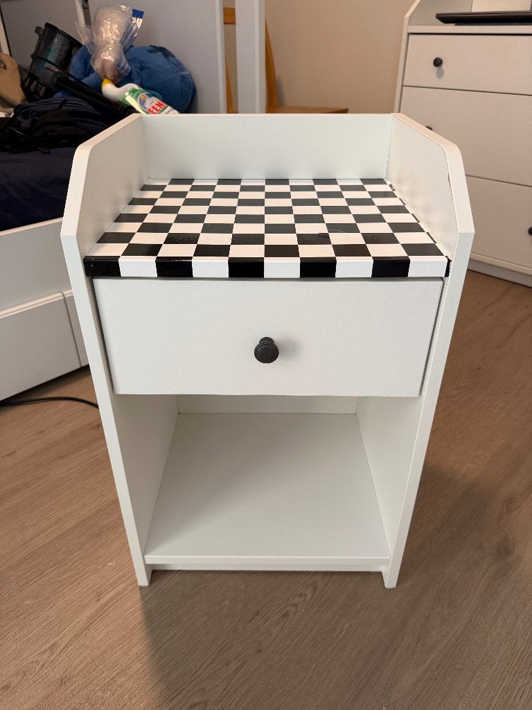 IKEA HAUGA bedside table, Ophalen, Gebruikt, Minder dan 45 cm, Minder dan 55 cm