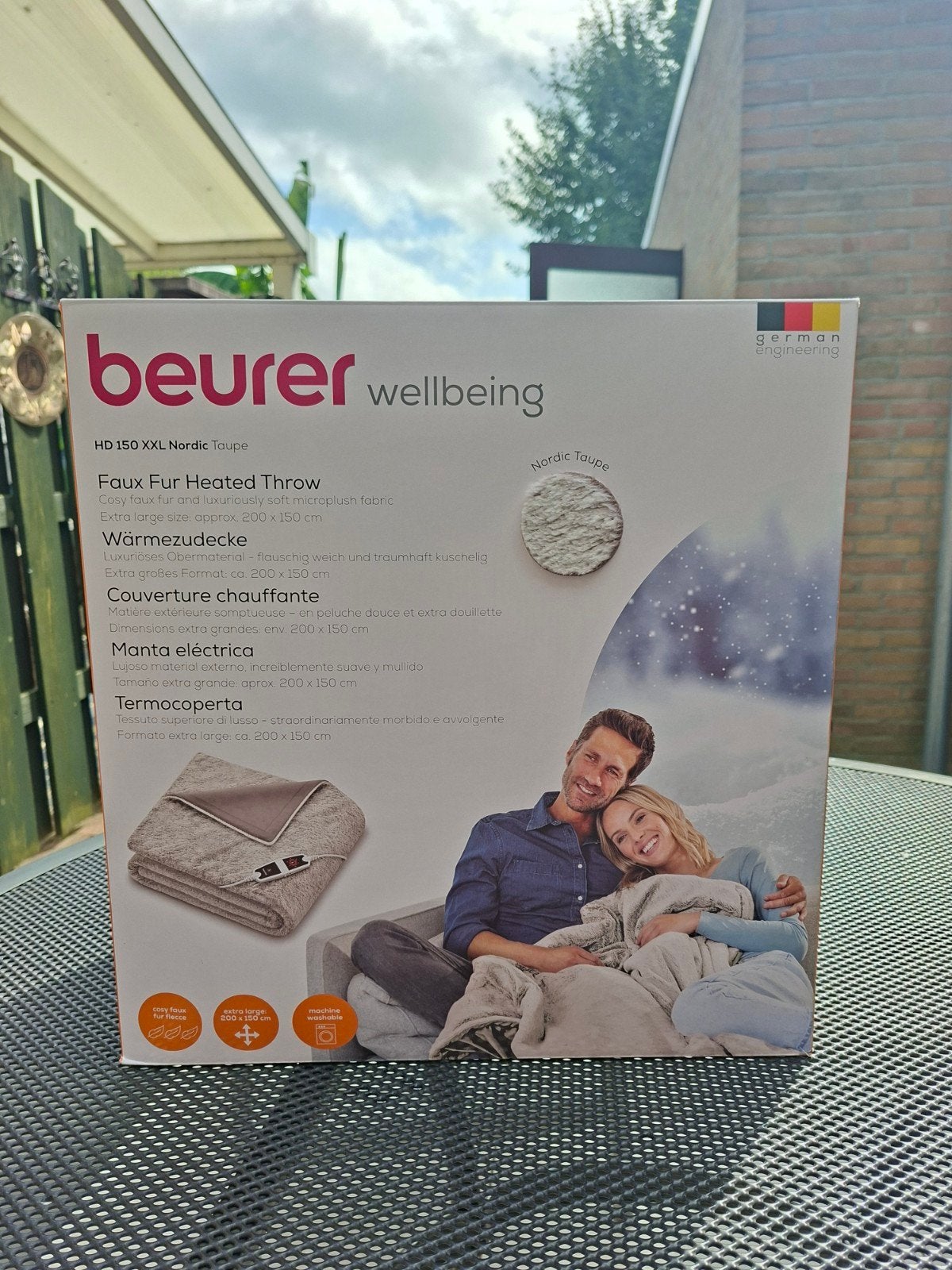 Beurer HD 150 XXL Nordic Taupe Elektrische Warmtedeken, Ophalen, Nieuw