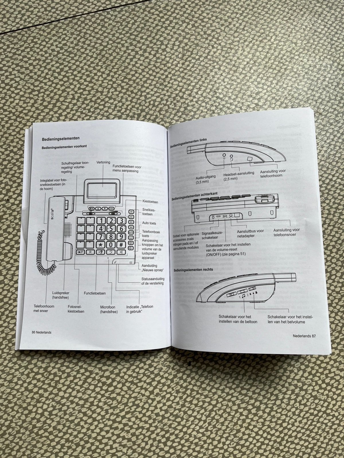 Senioren telefoon 2 stuks, Telecommunicatie, Vaste telefoons | Handsets en Draadloos, Ophalen of Verzenden, Gebruikt