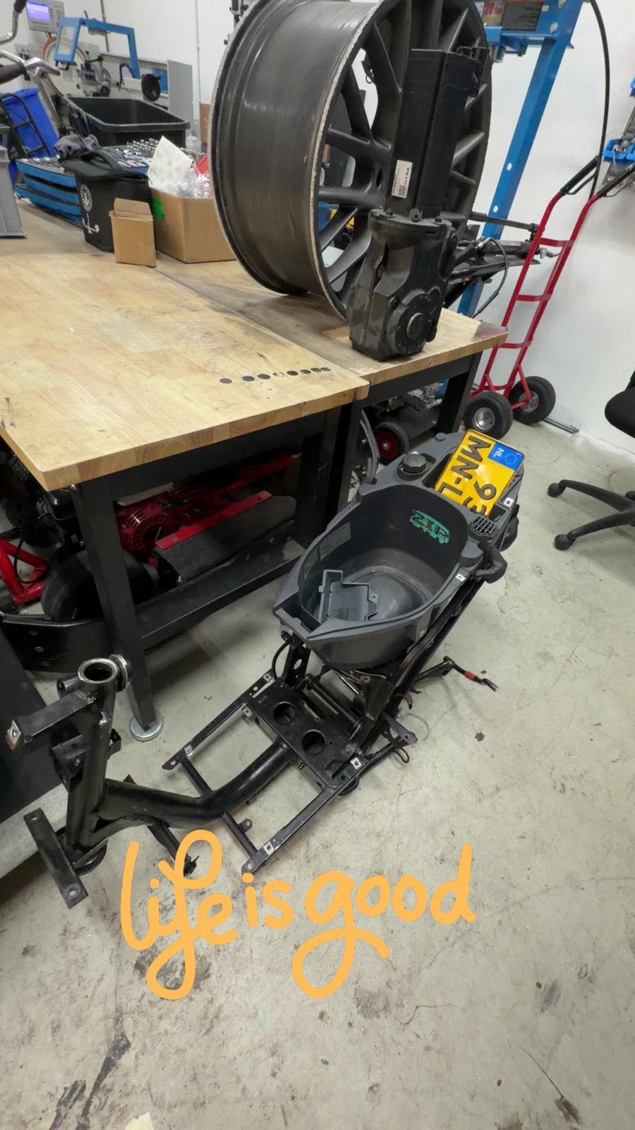 Piaggio zip a1 frame,swingarm, Ophalen, Zo goed als nieuw, Benzine, Zip