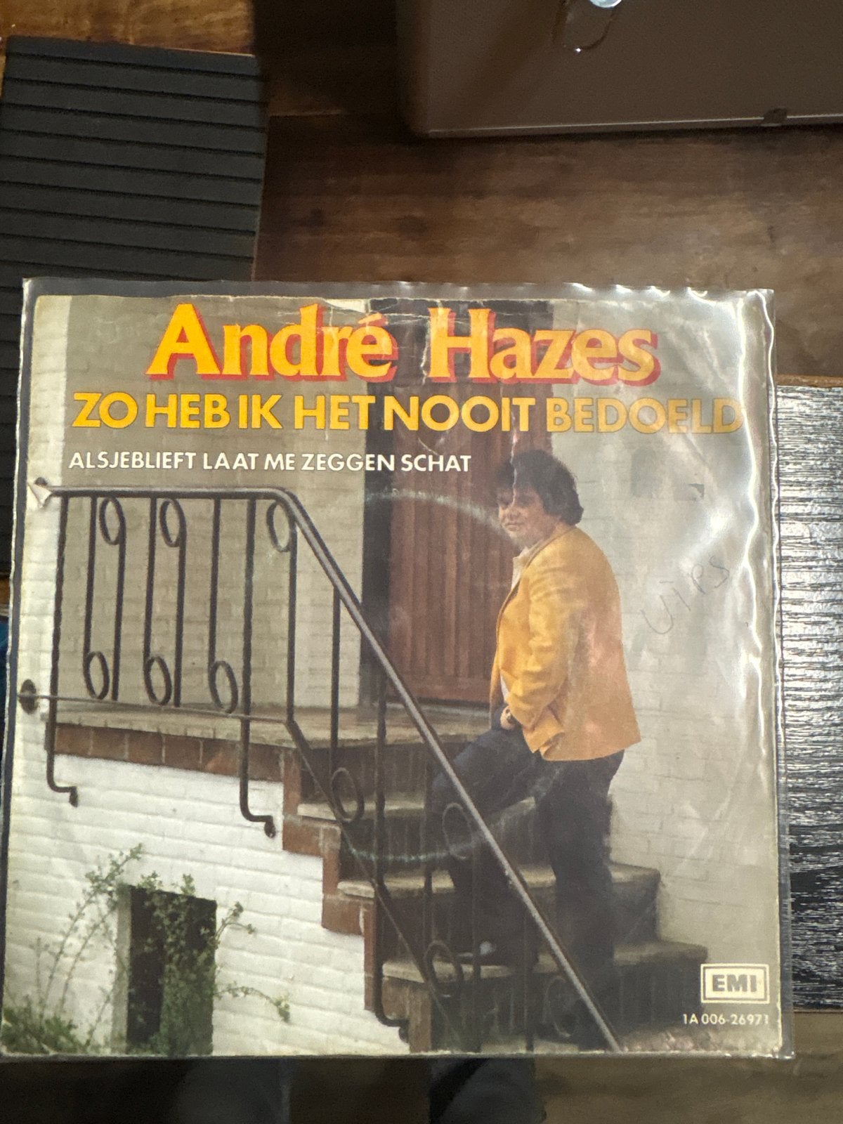 André Hazes - Zo Heb Ik Het Nooit Bedoeld (Single), Gebruikt, 7 inch, Ophalen of Verzenden, Levenslied of Smartlap