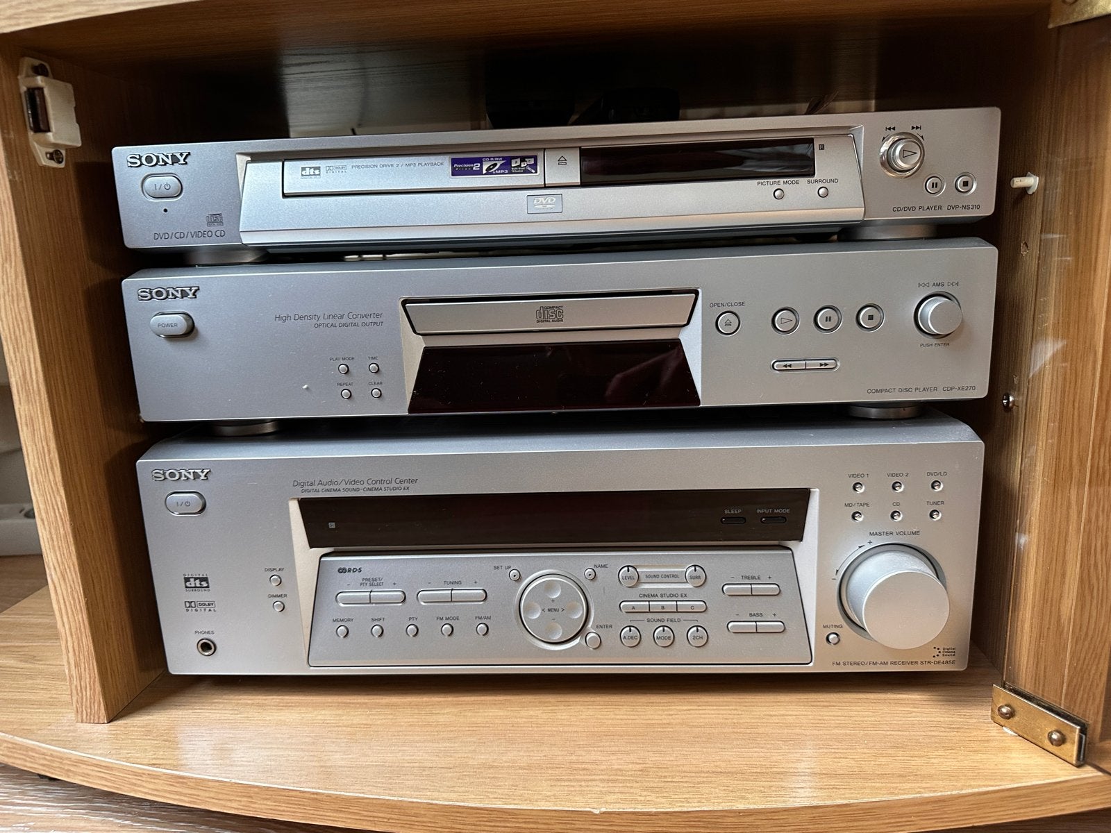 Sony Str-DE485E, CDP-XE270, DVP-NS310 met afstandsbediening, Ophalen, Gebruikt, Losse componenten, Sony