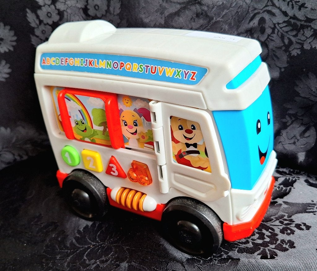 Fisher-Price Leerbusje met geluid en licht, Ophalen of Verzenden, Gebruikt, Auto of Voertuig, Met licht