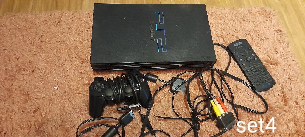 PS2 met remote, memory card, kabels7games set 4, Spelcomputers en Games, Games | Sony PlayStation 2, Gebruikt, Overige genres