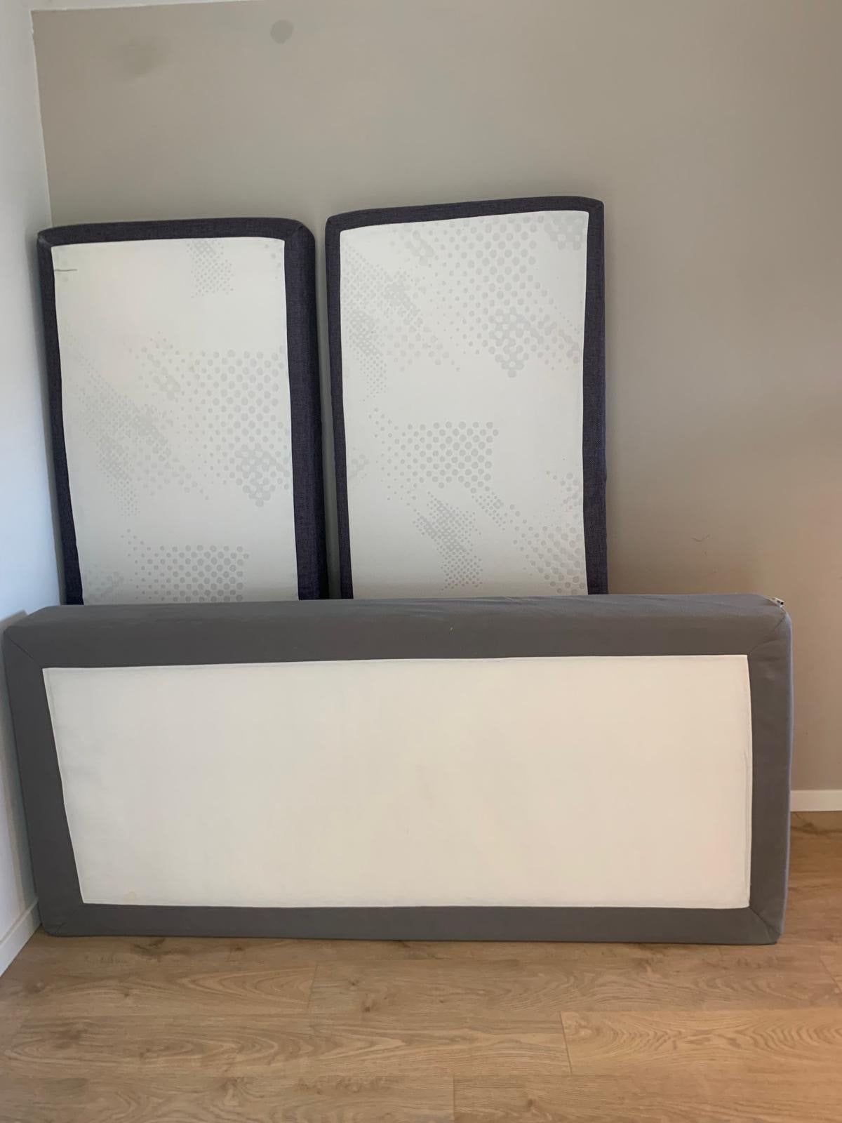 IKEA Espevär Boxspring onderstel + twee matrassen, Ophalen, Gebruikt, 90 cm, Eenpersoons