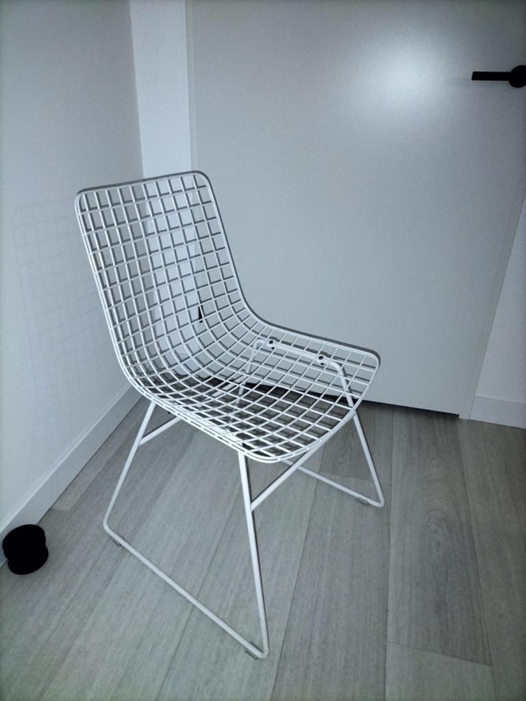 HK Living wire witte draadstoel ( vitra eames  fritz hansen, Ophalen, Zo goed als nieuw, Metaal, Eén