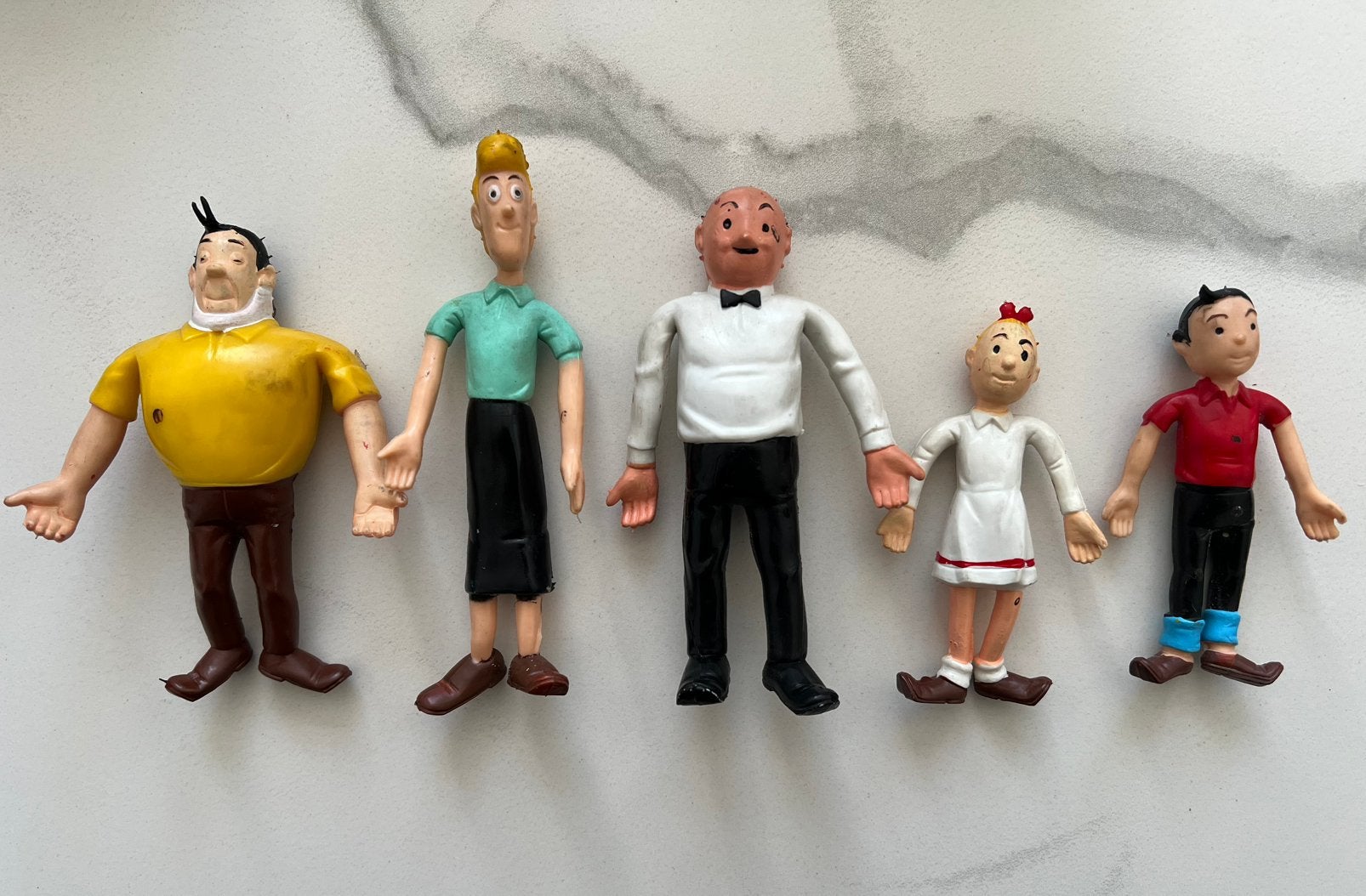Vitage Suske, Wiske, tante Sidonia, Lambiek en Jerome, Verzamelen, Ophalen of Verzenden, Suske en Wiske, Gebruikt, Beeldje of Figuurtje