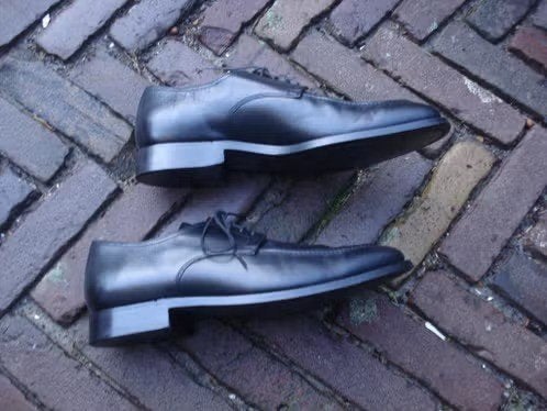 FLORIS VAN BOMMEL ZWARTE SCHOENEN 41GRATIS VERZENDING POST, Kleding | Heren, Verzenden, Zwart, Floris van Bommel, Zo goed als nieuw