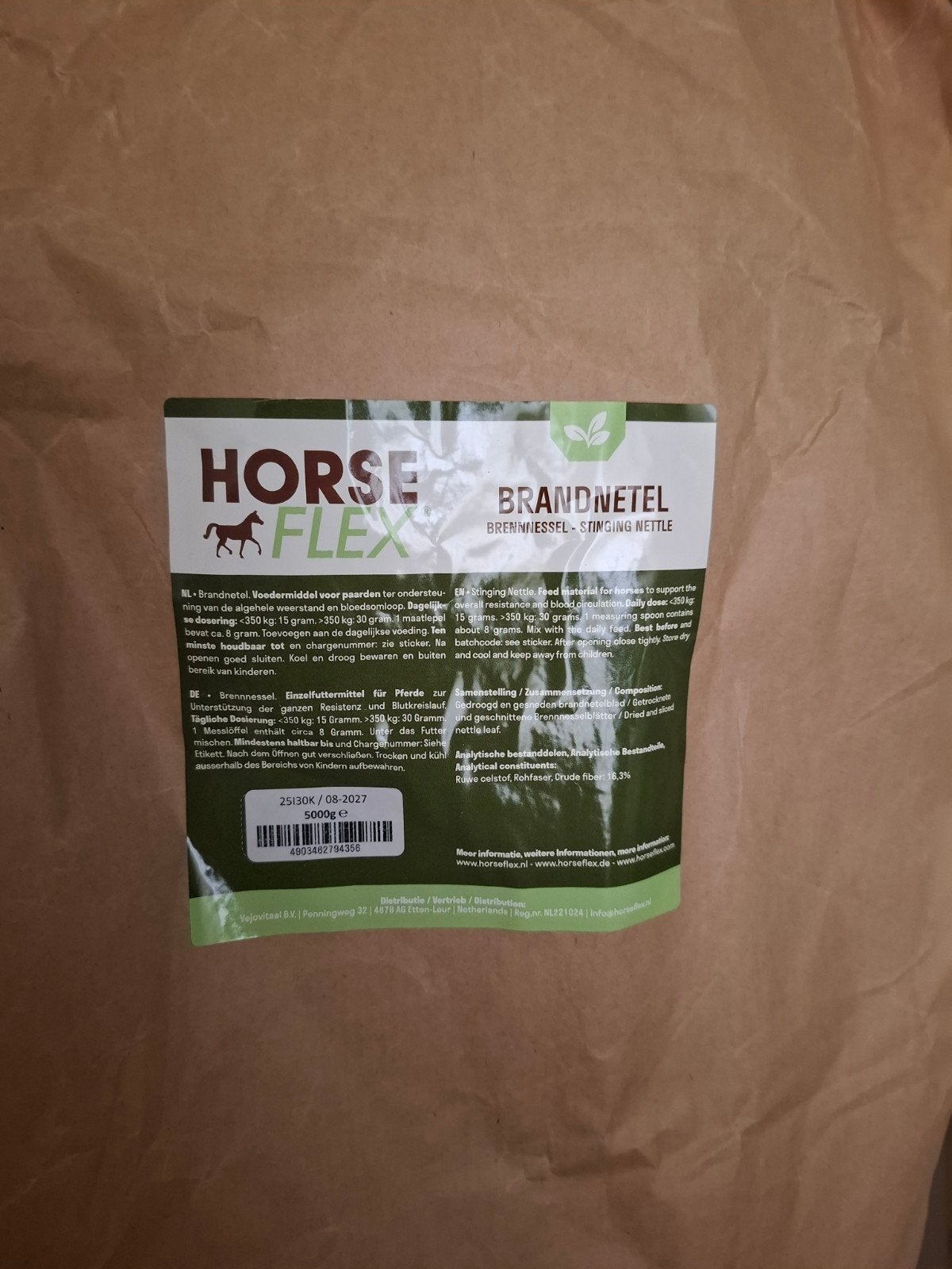 brandnetel horseflex ongeveer nog 1,5 kg, Ophalen of Verzenden