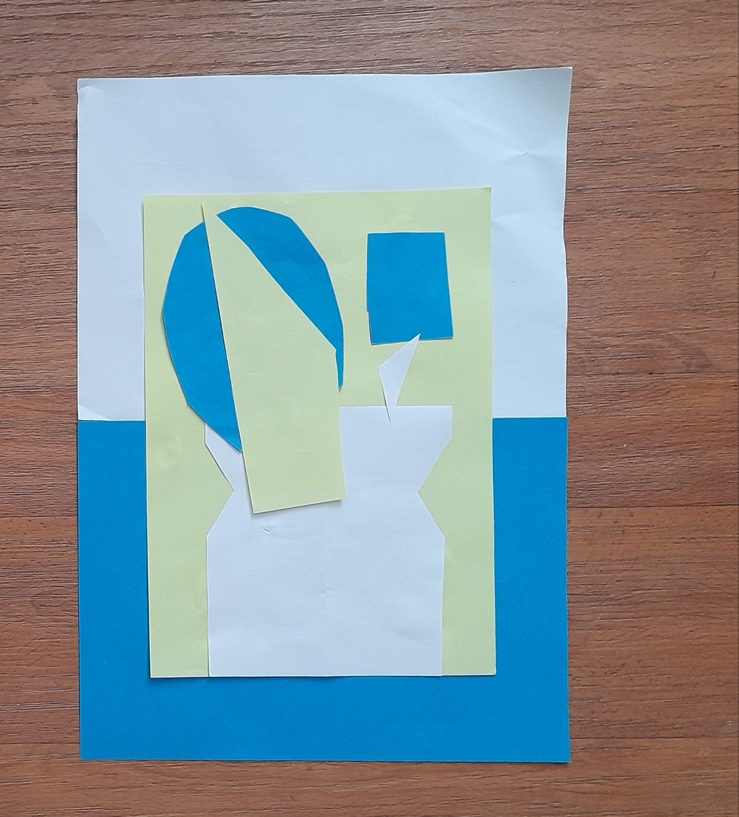 Modern knipsel schilderij abstract, Antiek en Kunst, Ophalen of Verzenden
