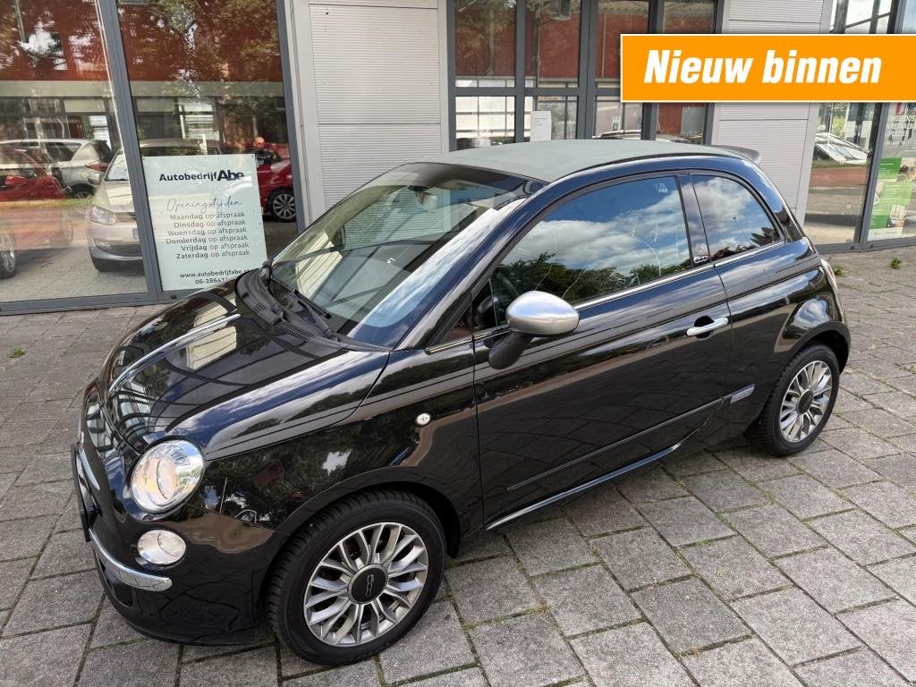 Fiat 500 1.2 LOUNGE-CABRIO-LMV-AIRCO-PDC-APPLE/ANDROID CARPL, Gebruikt, 4 cilinders, 4 stoelen, Electronic Stability Program (ESP)