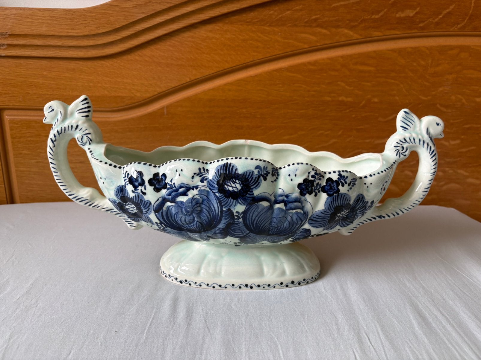 Delfts blauw bloempot, Ophalen of Verzenden