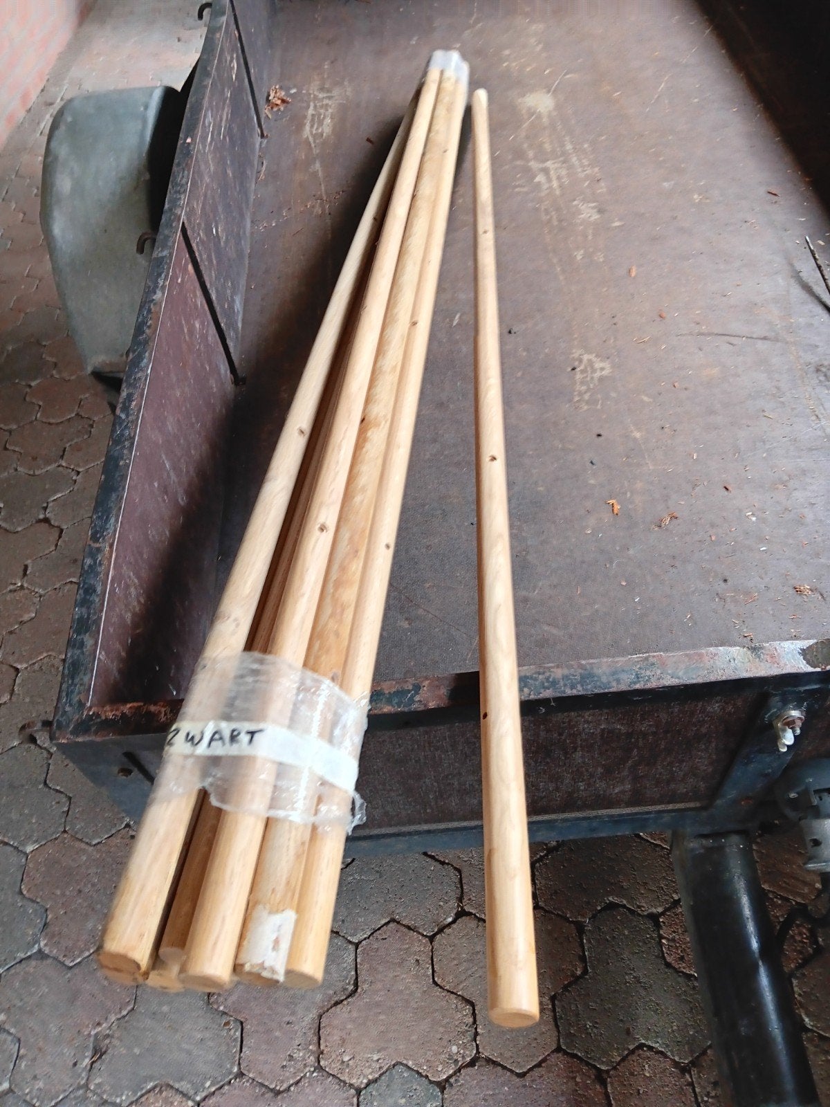 Eiken paaltjes., Ophalen, Minder dan 180 cm, Palen