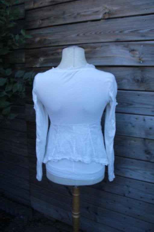 Vest creme Eva Kayan mt 42IT (EU36) Vaste prijs, Beige, Eva Kayan, Ophalen of Verzenden, Zo goed als nieuw