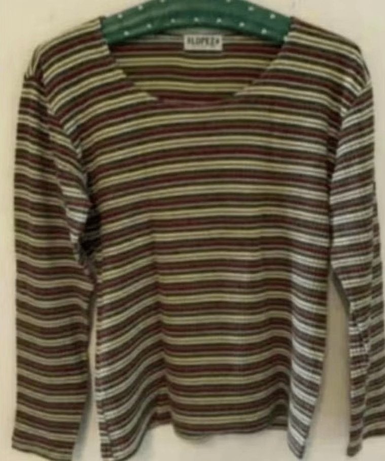 Gestreepte top, shirt lange mouw; Lopez Collection; medium, Kleding | Dames, Ophalen of Verzenden, Zo goed als nieuw, Maat 38/40 (M)