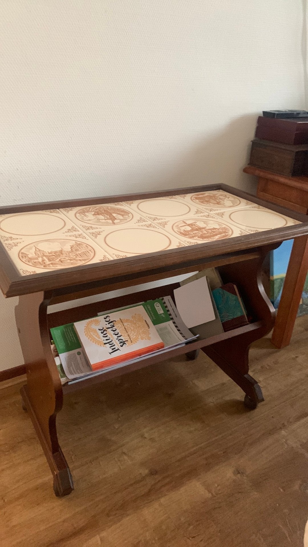 Vintage bijzettafeltje, Antiek en Kunst, Ophalen