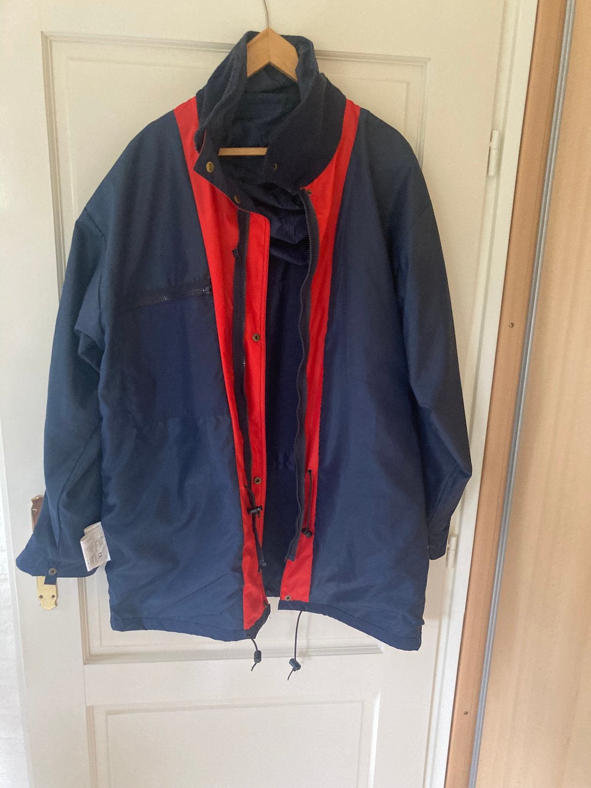 Heren regenjas, Ophalen, Zo goed als nieuw, Maat 56/58 (XL), Blauw