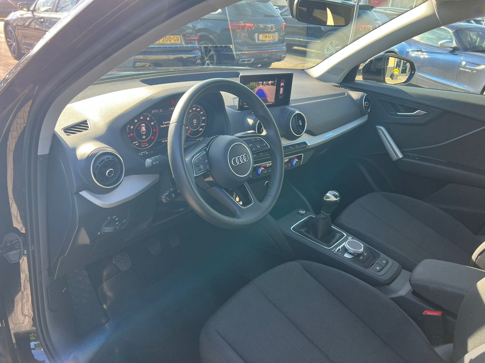 Audi Q2 30 TFSI Advanced edition virtual cockpit, camera, na, Auto's, Audi, Voorwielaandrijving, Stof, Gebruikt, Zwart