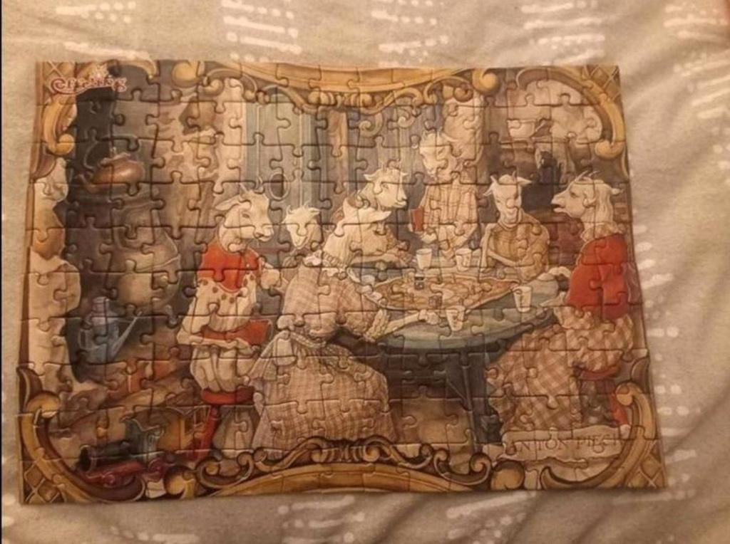 Efteling Puzzel: De Wolf en de Zeven Geitjes, Ophalen of Verzenden, Gebruikt