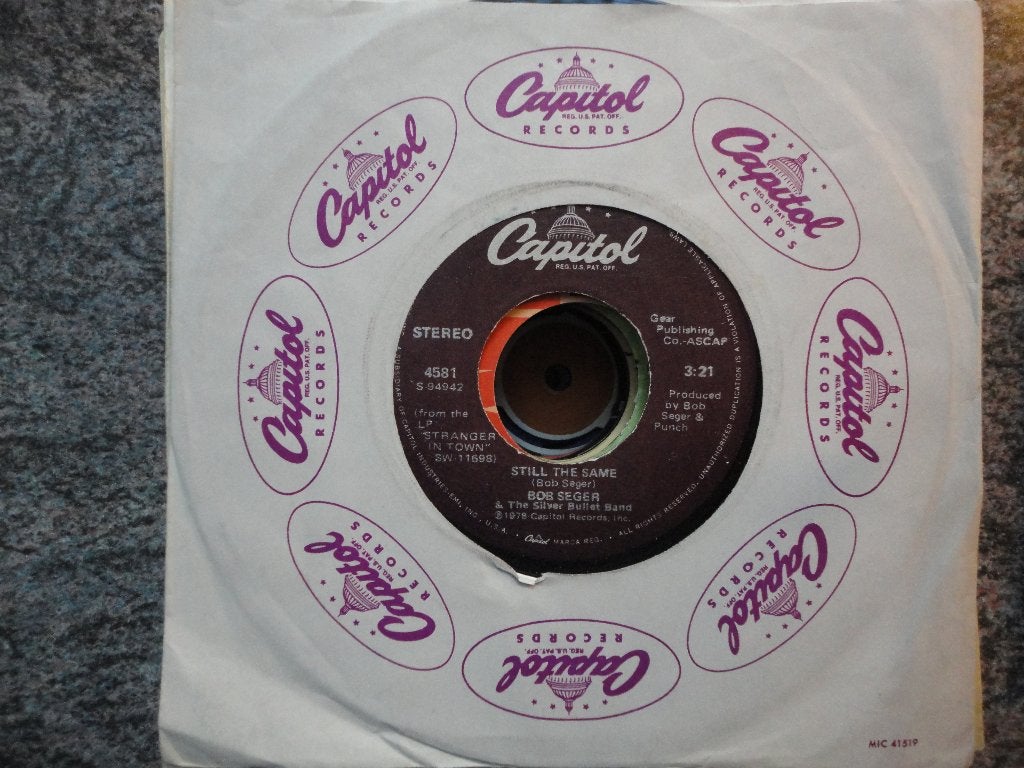 Bob Seger - Still the same USA 198, Gebruikt, Originele persing, 7 inch, Ophalen of Verzenden