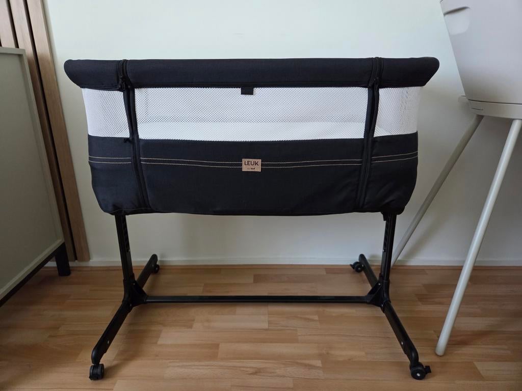 Zwarte Co-sleeper Leuk by TWF, Ophalen, Zo goed als nieuw, Wieg