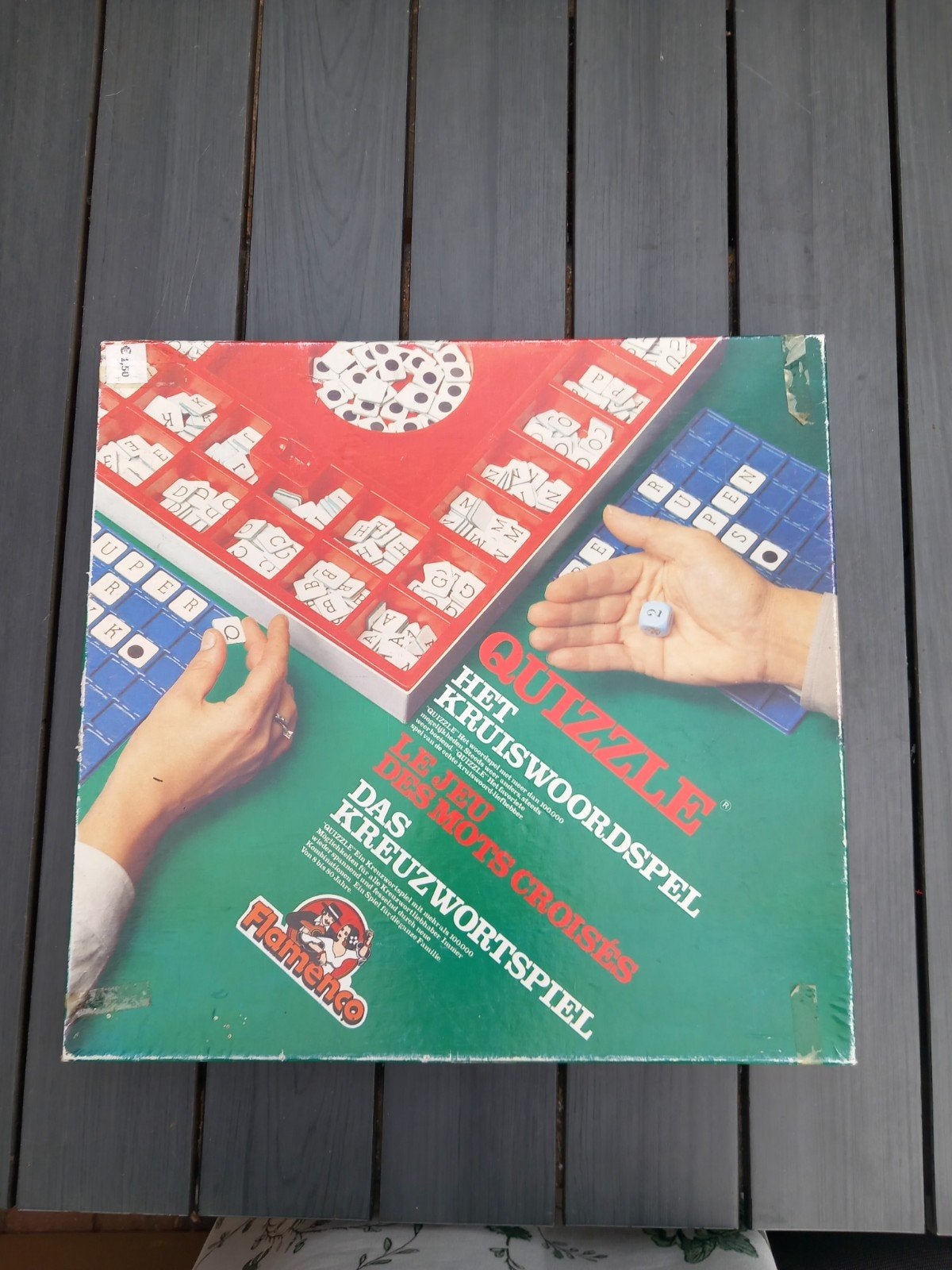 Quizle: Het Kruiswoordspel - Bordspel, Drie of vier spelers, Ophalen of Verzenden, Flamenko