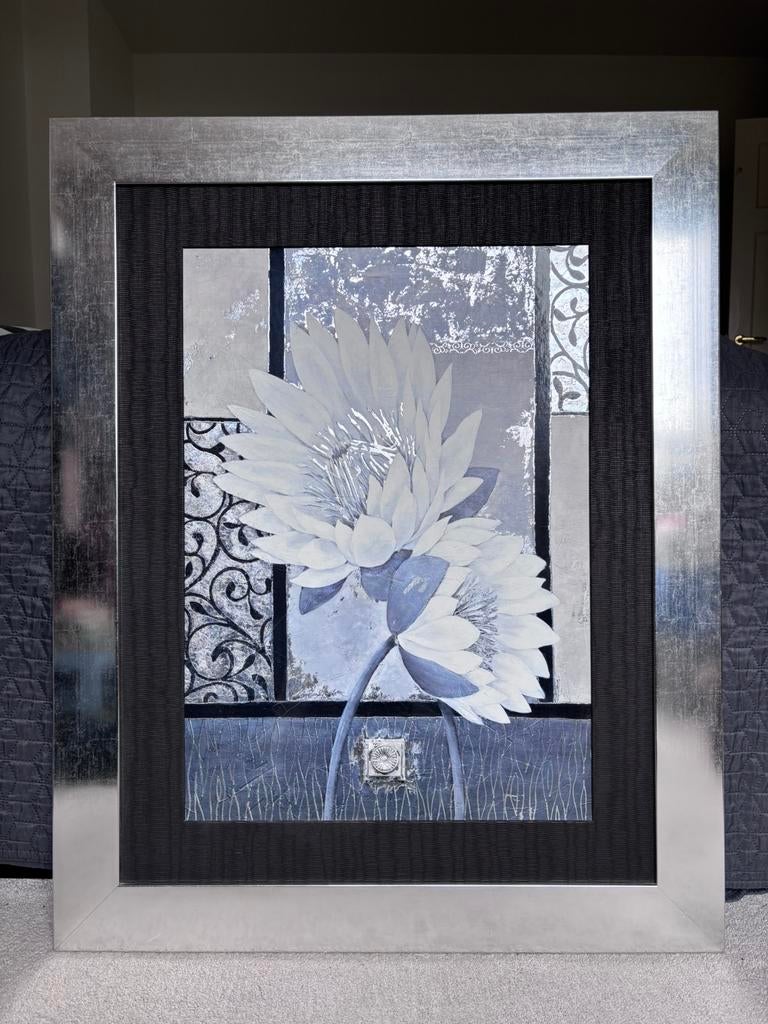 Zilveren bloemen schilderij, Ophalen
