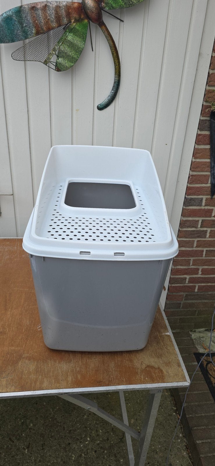 kattenbak met schepje, Dieren en Toebehoren, Ophalen, Gebruikt, Open