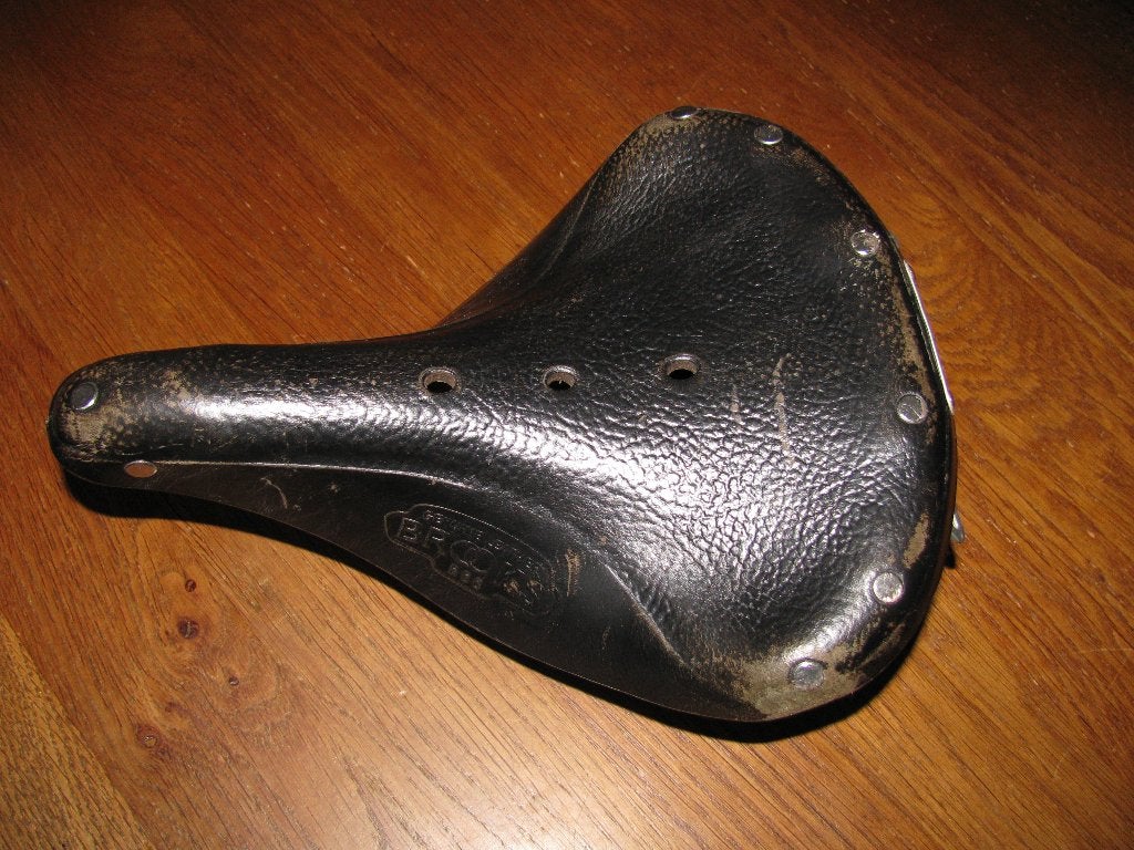 Brooks leren zadel zwart B66, Ophalen of Verzenden, Gebruikt, Zadel, Leer