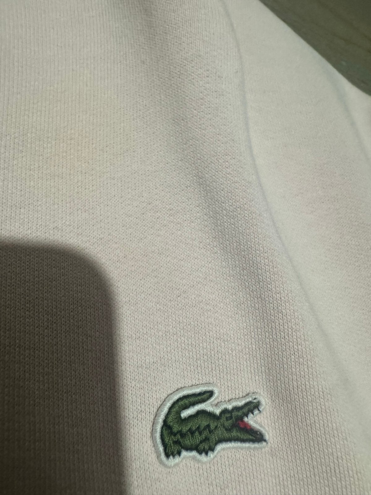 Lacoste Classic Fit sweater - Lichtroze - Maat L, Ophalen of Verzenden, Gedragen, Maat 52/54 (L), Roze